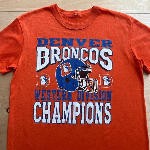 Orange NCAA Denver Broncos Shirt 80s Champs Sweatshirt T-shirt, Football Gifts for Fans - Image 2