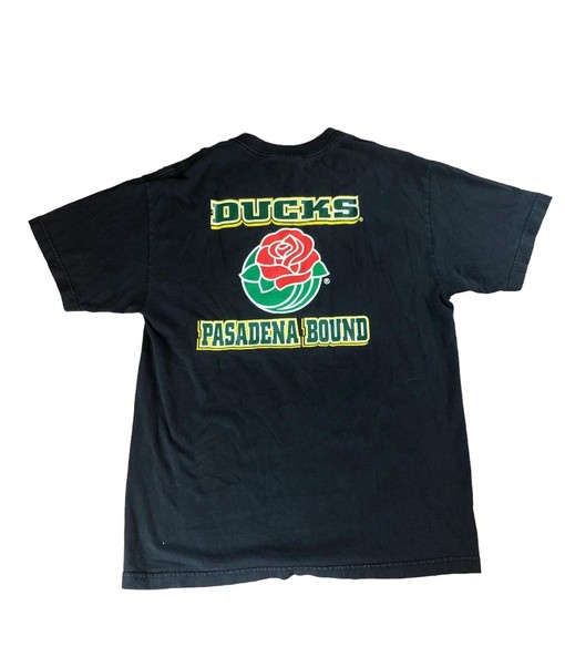 Oregon Ducks Rose Bowl Black Graphic T-Shirt and Hoodie for NCAA Fans