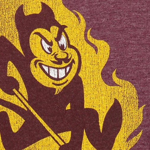 Original Retro Brand Arizona State Sun Devils Vintage Sparky T-Shirt - Image 2