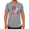 Original Retro Brand Arkansas Razorbacks Tri-Blend T-Shirt with Vintage NCAA Logo