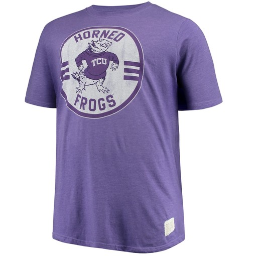 Original Retro Brand Big & Tall Mock Twist T-Shirt for TCU Horned Frogs Fans, Official University Football Fan Shirt - Image 2