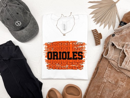 Orioles School Mascot Tee, Retro Football Tee for Fans & Spirit - Image 2