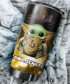 Ottawa Senators NHL Tumbler NHL Fans' Baby Yoda Design Tumbler, Perfect for Gifting and Tumbler Gift Ideas