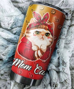 Ottawa Senators NHL Tumbler NHL Logo Cat Mom Tumbler for Dedicated Fans, Perfect for Personalized Tumblers