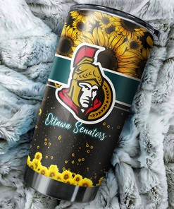 Ottawa Senators NHL Tumbler - Sunflower Fandom Tumbler for True Fans