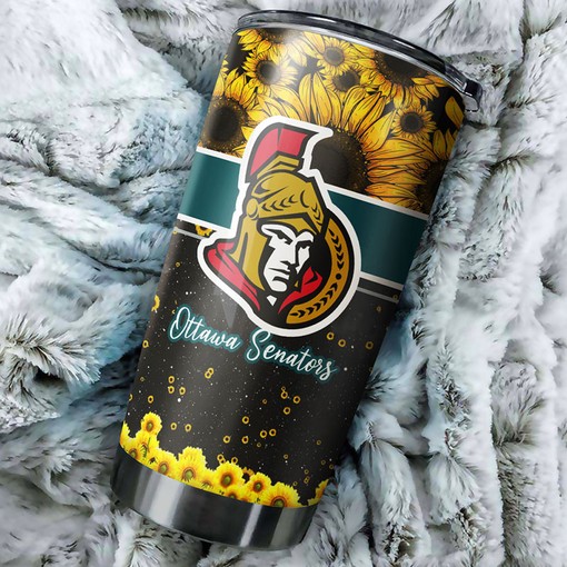 Ottawa Senators NHL Tumbler - Sunflower Fandom Tumbler for True Fans