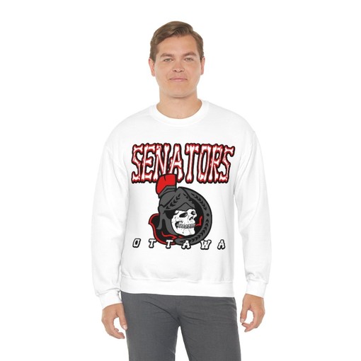 Ottawa Senators Retro NHL HALLOWEEN Sweatshirt and Hoodie for Fans - Image 4