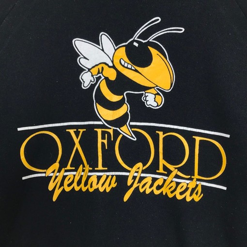 Oxford Yellow Jacket Vintage Style Crewneck Sweatshirt, Oxford University Sweater Pullover - Image 2