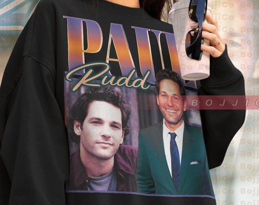 PAUL RUDD Actor Vintage Sweatshirt: Classic Movie T-Shirt for Fans of Film - Image 4