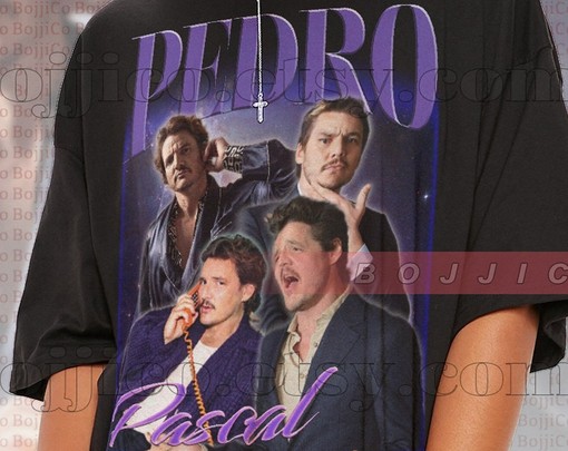 PEDRO PASCAL Tribute Celebrity Shirt: Minimalist Movie Shirt with Cool Design for Fans - Image 2