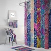 Paisley Boho Shower Curtain Set with Add-On Bathroom Decor Options