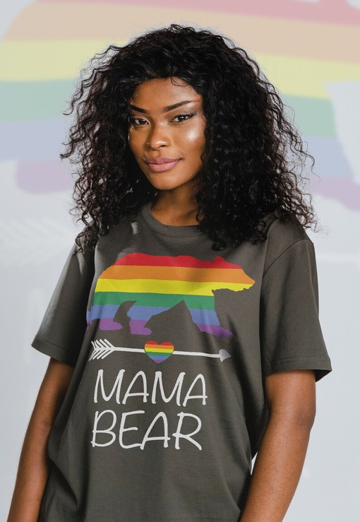 Papa Bear Unisex Tee, LGBTQ+ Queer T-Shirt, Funny LGBT T-Shirt, Gay Pride Gift, Pride Rainbow Movie Character Shirts