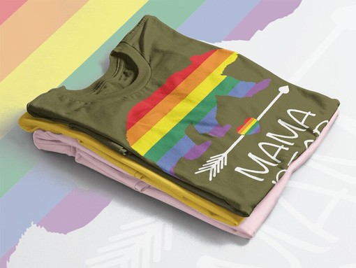 Papa Bear Unisex Tee, LGBTQ+ Queer T-Shirt, Funny LGBT T-Shirt, Gay Pride Gift, Pride Rainbow Movie Character Shirts - Image 4