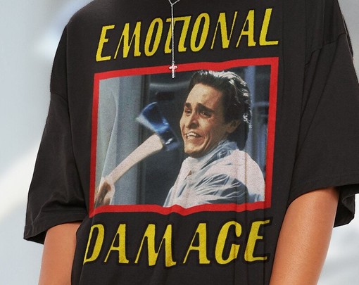 Patrick Bateman Emotional Damage Shirt, Sad Opossums Lover Tee, Bale Merch - Image 2