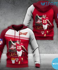 Patrick Mahomes Budweiser 3D Hoodie - Gift for Beer Lovers