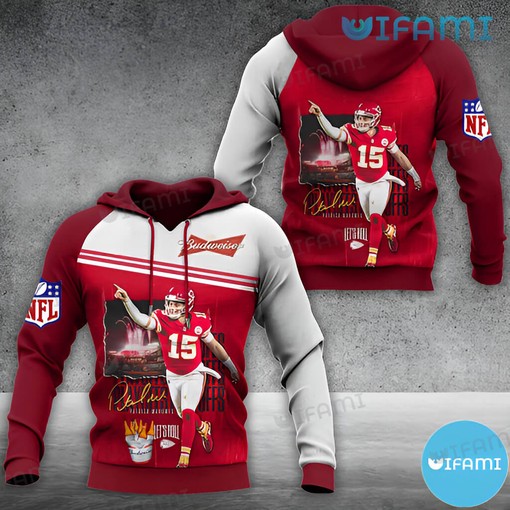 Patrick Mahomes Budweiser 3D Hoodie - Gift for Beer Lovers