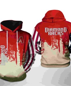 Patriotic Design All Over Print 3D Hoodie for Arizona Diamondbacks MLB Team US