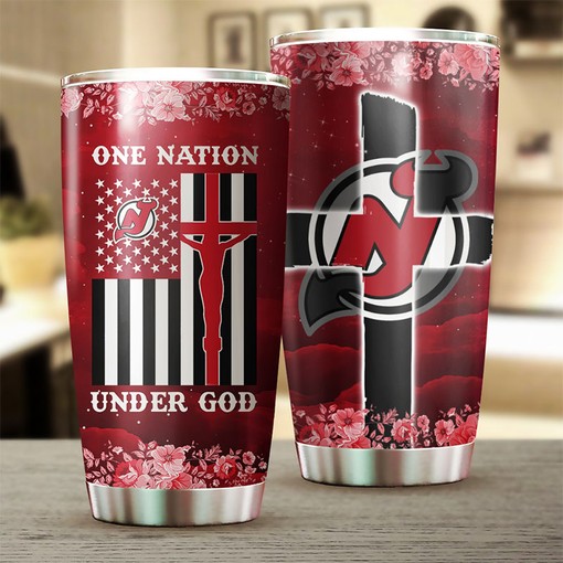 Patriotic New Jersey Devils NHL Tumbler - Ideal for Sports Enthusiasts - Image 2