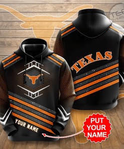 Patriotic Texas Longhorns All-Over Print 3D Hoodie