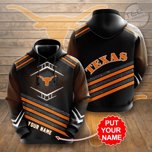 Patriotic Texas Longhorns All-Over Print 3D Hoodie