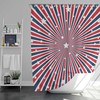 Patriotic USA Flag Shower Curtain | 4th of July Independence Day Fabric Print | Bathroom Decor