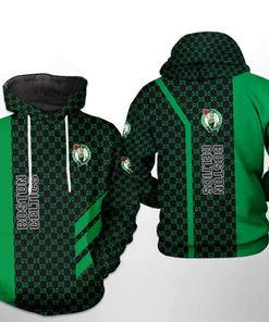 Pattern Mix Boston Celtics NBA Team All Over Print 3D Hoodie Zipper with Unique Design