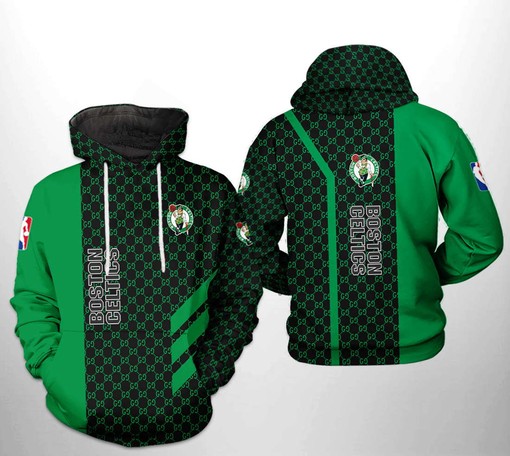 Pattern Mix Boston Celtics NBA Team All Over Print 3D Hoodie Zipper with Unique Design