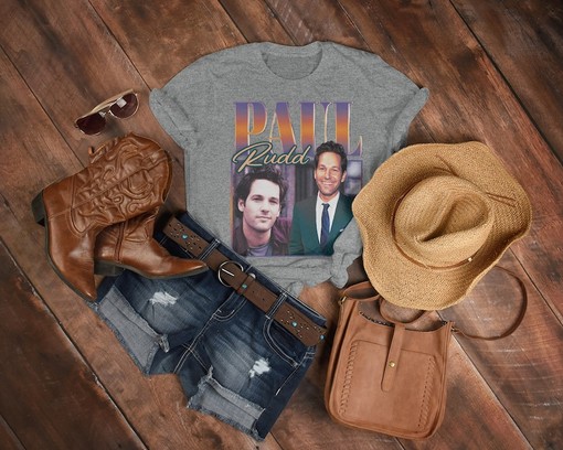 Paul Rudd Vintage Movie Tee, Homage Tshirt for Film Lovers, Fan Tees, Retro 90s Sweater, Merchandise Gift - Image 3