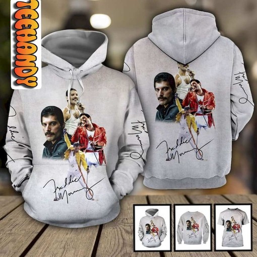 Pay Homage to Freddie Mercury with Custom All Over Print 3D Hoodie