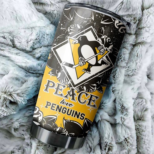 Peace, Love, and Good Drinks for Every Fan - Pittsburgh Penguins NHL Tumbler