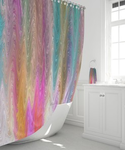 Peaceful Waters Boho Chic Shower Curtain / Gypsy Home Decor / Inspirational Bath Print / Bohemian Bathroom Decor Gift