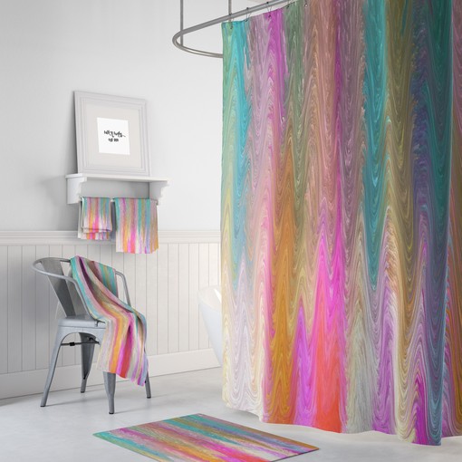 Peaceful Waters Boho Chic Shower Curtain / Gypsy Home Decor / Inspirational Bath Print / Bohemian Bathroom Decor Gift - Image 2