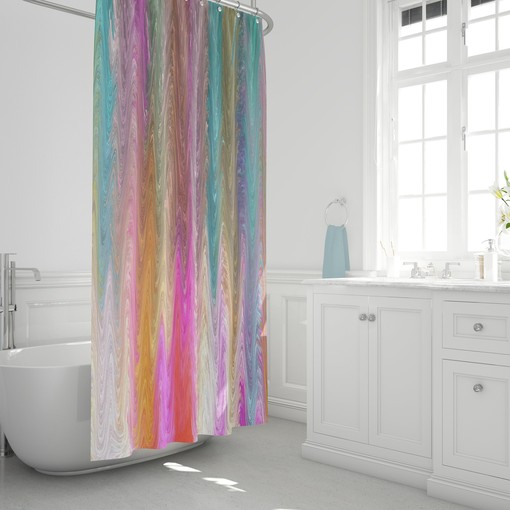 Peaceful Waters Boho Chic Shower Curtain / Gypsy Home Decor / Inspirational Bath Print / Bohemian Bathroom Decor Gift - Image 3