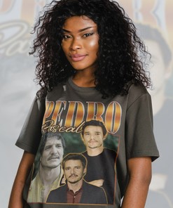 Pedro Pascal Tribute Celebrity Shirt - Retro 90s Narco Pedro Pascal Fans Gift, Pedro Pascal Vintage Shirt