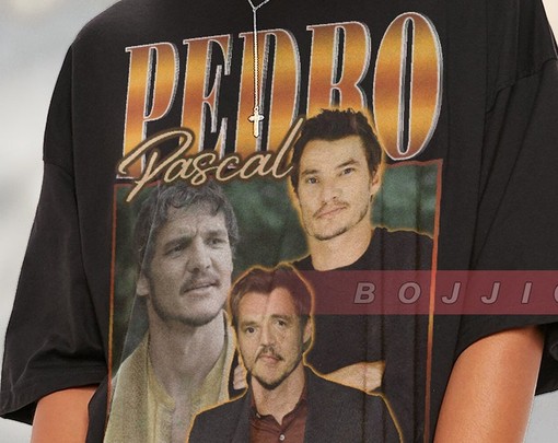 Pedro Pascal Tribute Celebrity Shirt - Retro 90s Narco Pedro Pascal Fans Gift, Pedro Pascal Vintage Shirt - Image 2