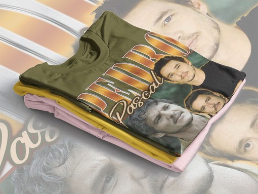 Pedro Pascal Tribute Celebrity Shirt - Retro 90s Narco Pedro Pascal Fans Gift, Pedro Pascal Vintage Shirt - Image 4