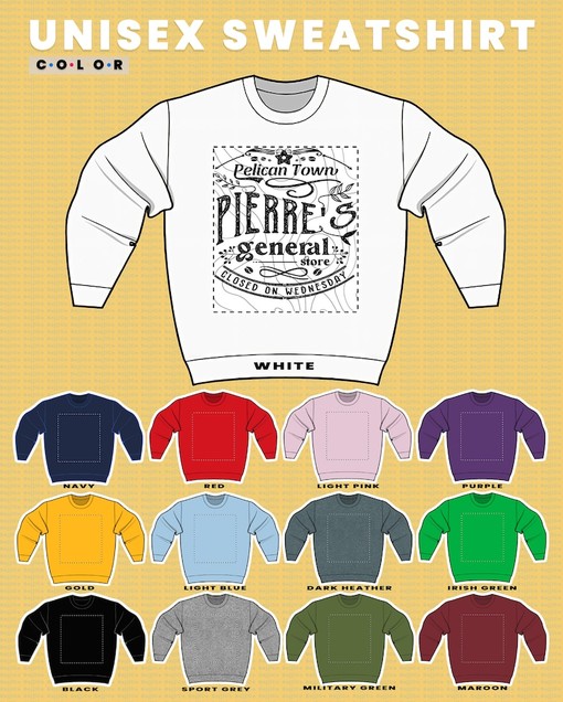 Pelican Town Pierre's General Store Sweatshirt, Stardew Valley Shirt - Minimalist movie shirts - Image 3