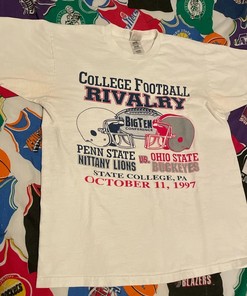 Penn State vs. Ohio State NCAA Full-Size T-Shirt and Hoodie - Perfect for NCAA Enthusiasts