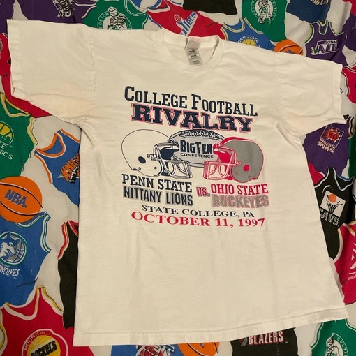 Penn State vs. Ohio State NCAA Full-Size T-Shirt and Hoodie - Perfect for NCAA Enthusiasts