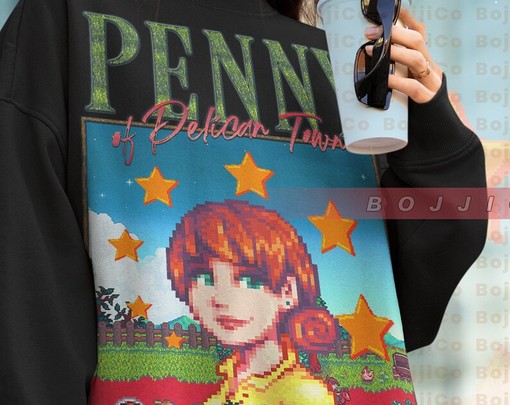 Penny Sweatshirt - STARDW VALLY Fan Gift Featuring Food Spirit, Sam & Penny Characters - Image 4