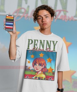 Penny T-shirt - Vintage STARDW VALLY Tee Featuring Food Spirit, Penny Character & Farming Harvst Moon RPG