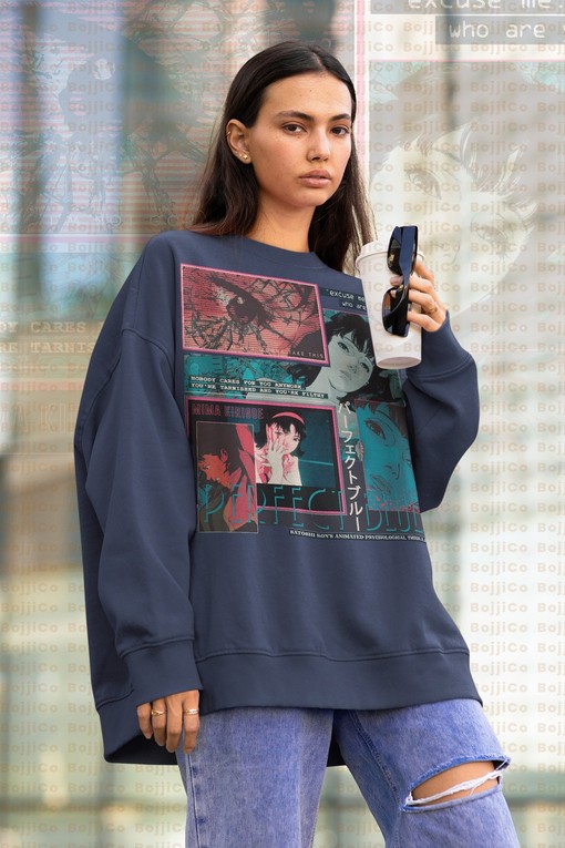 Perfect Blue Satoshi Kon Sweater - Mima Kirigoe Homage Sweatshirt, Anime Otaku Merch