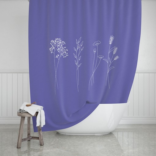 Peri Floral Shower Curtain Set with Bath Mat and Towels - Delightful and Chic Bathroom Decor - Image 2