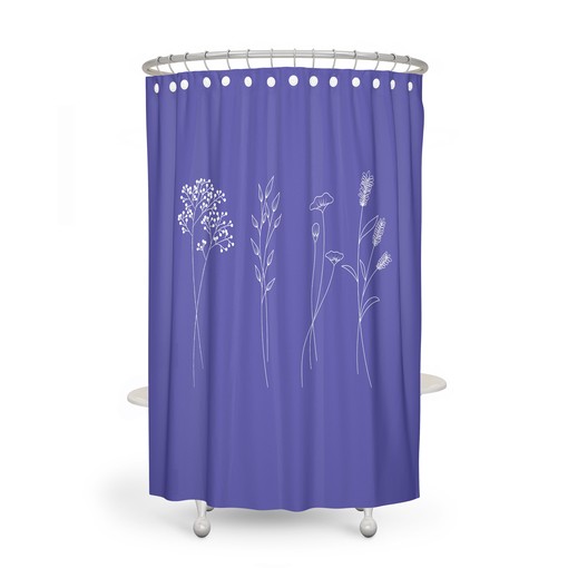 Peri Floral Shower Curtain Set with Bath Mat and Towels - Delightful and Chic Bathroom Decor - Image 4