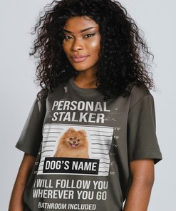 Personal Stalker Unisex Tee, Funny Maltese Movie Shirt, Gift For Dog Lover, Dog Lover Shirt, Bathroom Included T-Shirt