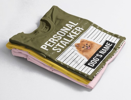Personal Stalker Unisex Tee, Funny Maltese Movie Shirt, Gift For Dog Lover, Dog Lover Shirt, Bathroom Included T-Shirt - Image 4