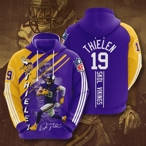 Personalized All Over Print 3D Hoodie for Minnesota Vikings Men