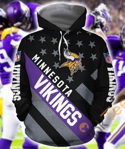 Personalized All Over Print Hoodie for Minnesota Vikings Fans - Custom Design Available