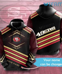 Personalized All Over Print Hoodie for San Francisco 49ers Fans - Add Your Name!