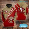 Personalized All Over Print Niners Hoodie - Ideal for San Francisco 49ers Fans